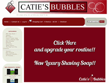 Tablet Screenshot of catiesbubbles.com